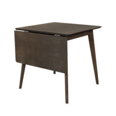 Стол обеденный Пегас classic Drop Leaf, Daiva casa, (76-114)х76 см, орех