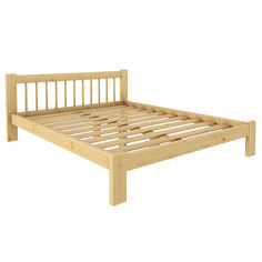 Кровать Profi Hobbi Дачная 1200 х 2000 сосна, бесцветный акриловый лак Profi&Hobby