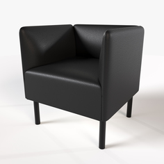 Кресло SALON TRON, Монреаль экокожа черное, 68х54х75