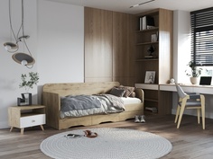 Кровать Way-софа Бунратти, 90х180 No Brand