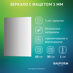 Зеркало настенное с фацетом FACET 5 EVOFORM 60x80 см, SP 9781