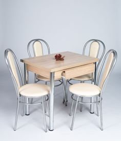 Обеденная группа 80 С Ящиком/Венские Хр/Сонома/Хром Мир Мебели