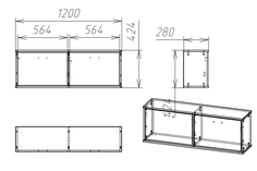 Тумба для обуви Мебелайн – 17 дуб молочный