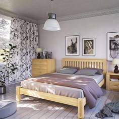 Кровать Profi Hobbi Pino Rino 1800 х 2000 сосна, без покраски Profi&Hobby