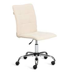Компьютерное кресло TetChair ONE, флок, молочный