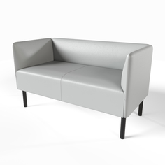 Диван SALON TRON, Монреаль экокожа серый, 120х54х75