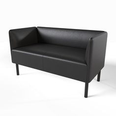 Диван SALON TRON, Монреаль экокожа черный, 120х54х75