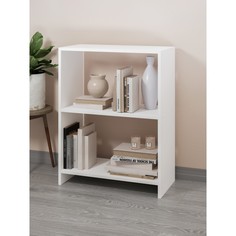 Стеллаж 600, 600х300х776, Квадро/белый No Brand