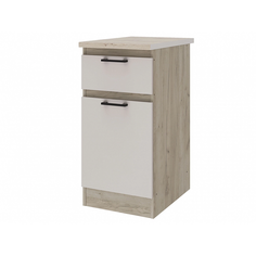 Тумба напольная MebelVia Сан-Ремо дуб крафт серый/кашемир, 40х60х85,1 см