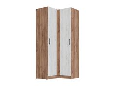 Шкаф ТЭКС 100x100x220 см дуб крафт табачный/белый