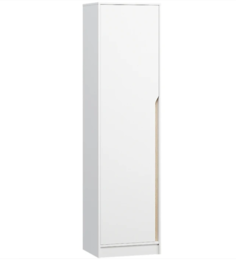 Шкаф-пенал QualisMebel Antrey 600х450х2100, Белый