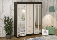 Шкаф-купе Маэстро МИФ (венге/беленый дуб)