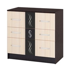 Комод Эрика 850x430x827 венге/дуб молочный No Brand