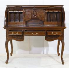 Стол-бюро из массива красного дерева, 130х71х125 No Brand