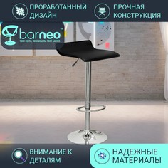 Барный стул лофт BarneoPro N-38 Latina стул черный эко-кожа стул кухонный основание хром