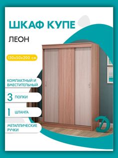 Шкаф-купе Досто Леон, Ясень шимо тёмный/светлый