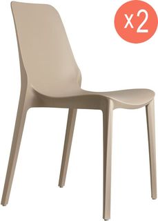 Стулья Scab design Ginevra стеклопластиковые тортора 2 шт