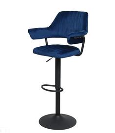 Стул B-trade Наварро S1029 DARK BLUE(G062-49)/BLACK (бархат)
