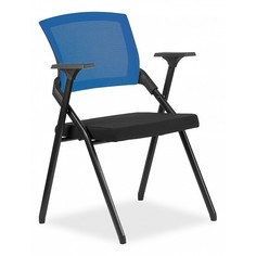 Офисный стул Рива RCH M2001 черный, спинка синяя Riva Chair