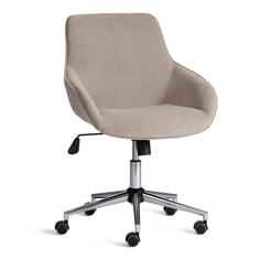Компьютерное офисное кресло TetChair DUBLIN, хром, вельвет, серый