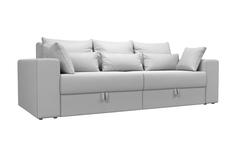 Диван еврокнижка НОНТОН Майами, 250x105x90 см, экокожа белая