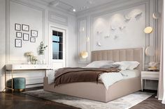 Кровать Берёзка Герда 2 1,6 м Velutto 18
