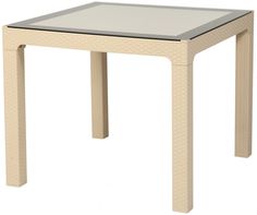 Стол пластиковый Delta Arizona кремовый 90х90х76 см