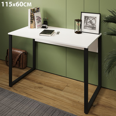 Стол Лофт, металлические ножки, 115х60, белый No Brand