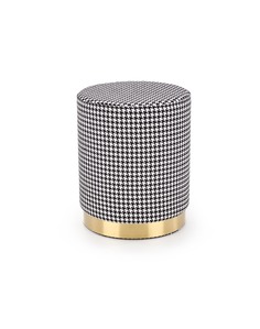 Пуф HALMAR ARUNA черный, белый, 36х36х44