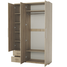 Шкаф трехдверный Мелодия МКЯ-32/1 135х60 Дуб Сонома Gamma