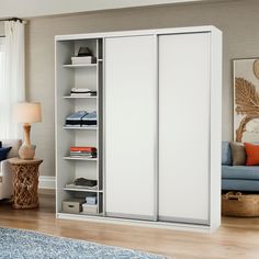 Шкаф-купе 3-х дв. Премиум комбинированный 220х45х220 Белый Gamma