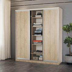 Шкаф-купе 3-х дв. Премиум с полками и со штангами 180х60х220 Дуб Сонома Gamma