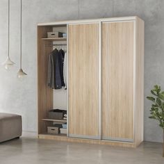 Шкаф-купе 3-х дв. Премиум со штангой 190х60х220 Дуб Сонома Gamma