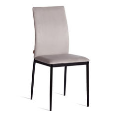 Стул TetChair CAPR, флок, светло-серый