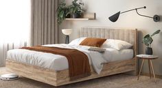 Кровать Askona Jessica Grand Дуб сонома Casanova Stone 140х200
