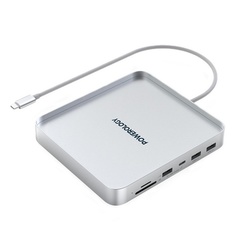 Хаб-подставка Powerology iMac 24 USB-C Dock/SSD 10GBPS серый