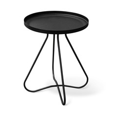 Столик журнальный 400х400х450 черный муар No Brand