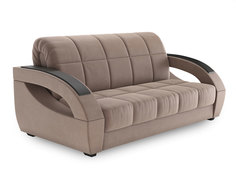 Прямой диван Мягкая Линия Оазис 155х205 см, Бежевый, велюр, Без ящика Первый Мебельный