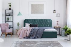 Кровать Берёзка Клеопатра 2 стразы 1,8 м Velutto 20