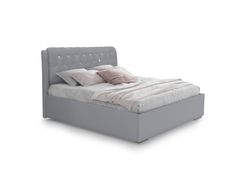 Кровать Берёзка "Клеопатра 2" стразы 1,4 м Velutto 12