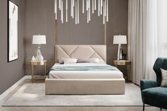 Кровать Берёзка Ева 2 1,6м Velutto 18