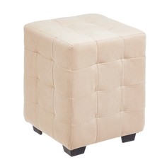 Пуф Кусен 300х300хН400 бежевый велюр No Brand