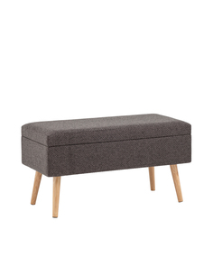 Банкетка Stool Group Сторми с ящиком, темно-серый