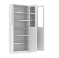 Книжный шкаф QualisMebel "Билли 338" 1400х650х2300, Венге Цава