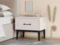 Прикроватная тумба Первый Мебельный Гордона Льняной / Персидский жемчуг