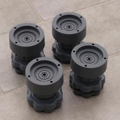 Подставки антивибрационные раздвижные, 4 шт, 6,5x8-10 см, d=4,7 см No Brand