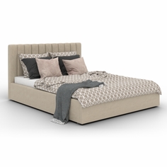 Кровать Матрасбург Camellia двуспальная бежевый 216x191x135 см