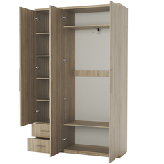 Шкаф Шарм-Дизайн Мелодия МКЯ-32/1 150х45х240 Дуб Сонома