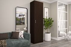 Шкаф FURNISTYLE Лайф 60х40х215 Венге