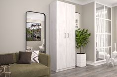 Шкаф FURNISTYLE Лайф 80х40х215 Северное дерево